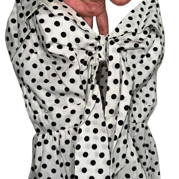 Active USA Polka Dot Strappy Shift Dress - Picture 4 of 9
